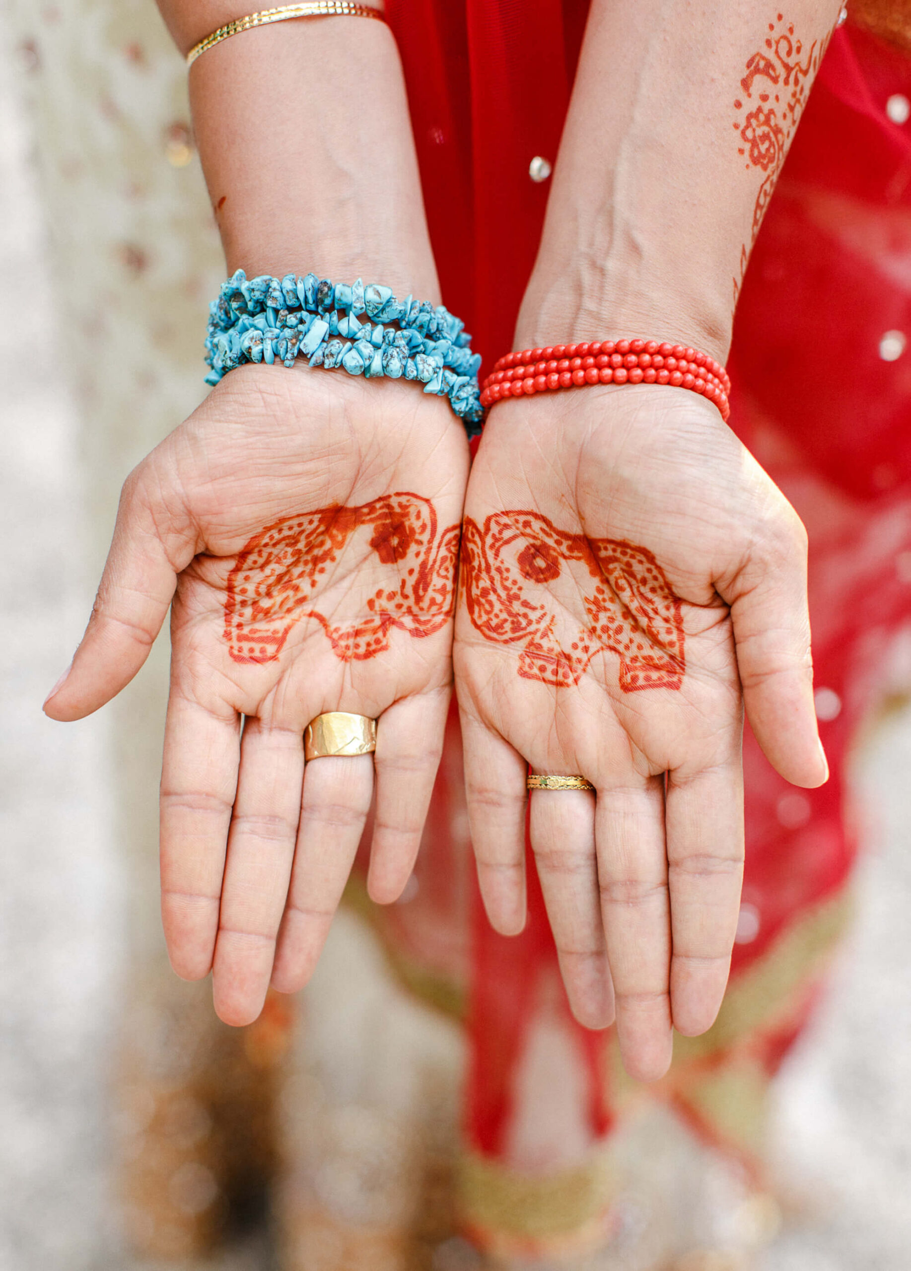 Hannabemalung moderne indische Hochzeit von Trauwerk