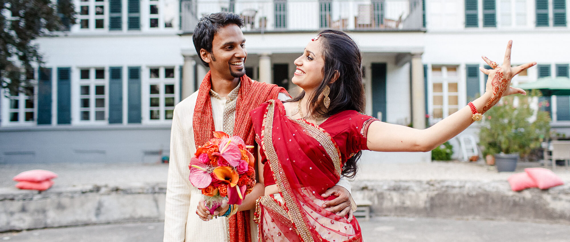 moderne indische Hochzeit